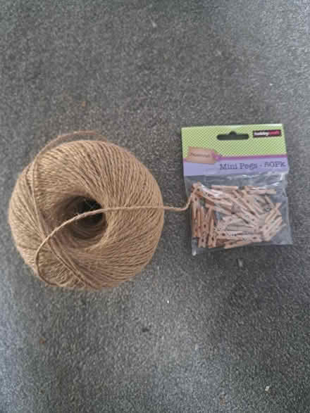 Photo of free Jute twine and small wooden pegs (Bonnyrigg EH19) #1