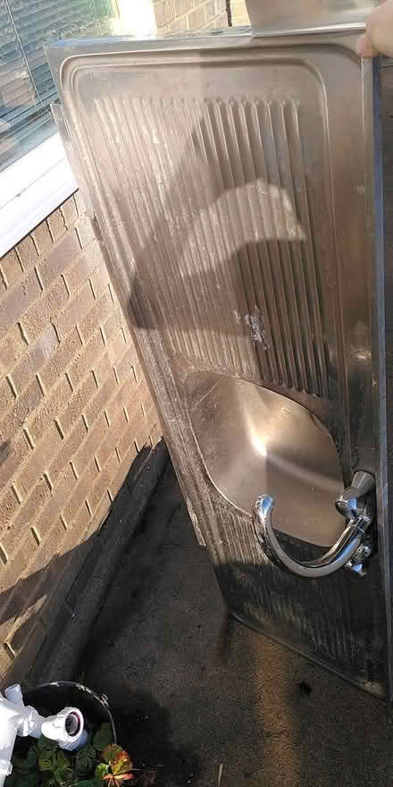 Photo of free Stainless steel sink/draining board (Cambridge CB5) #2