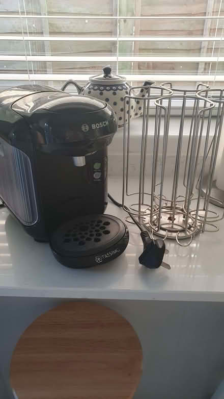Photo of free Bosch Tassimo hot drink machine with capsule stand (Hockley Heath B94) #1