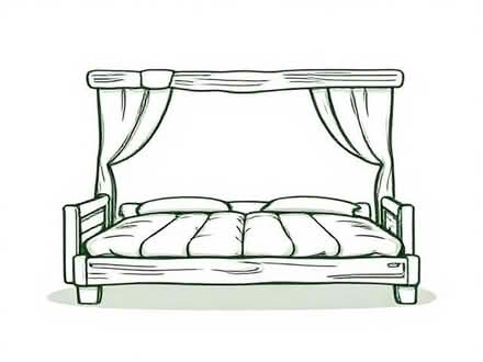 Photo of Wooden double bed (Bowbridge GL5) #1