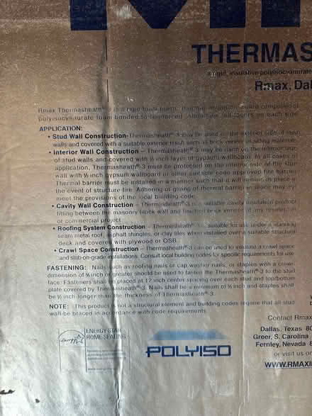 Photo of free 2 pcs THERMASHEATH-3 rigid foam (San Carlos-El Camino near Hull) #3