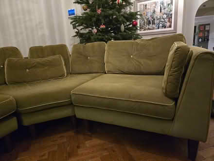 Photo of free Green corner sofa (Earlsfield SW18) #2