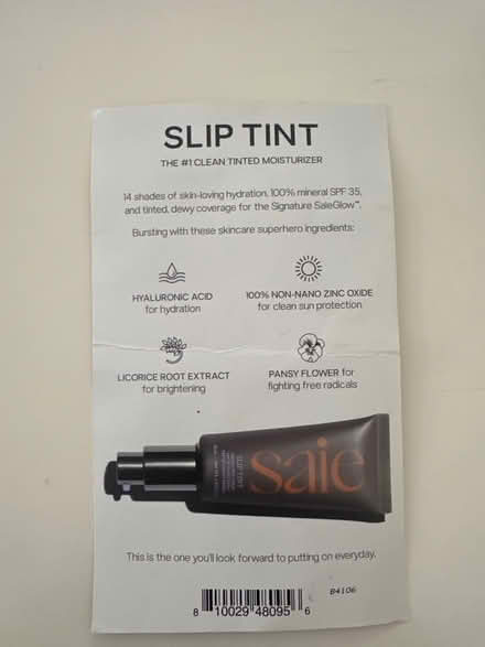 Photo of free SAIE Tinted Moisturizer sample (Clinton Hill, Brooklyn) #3