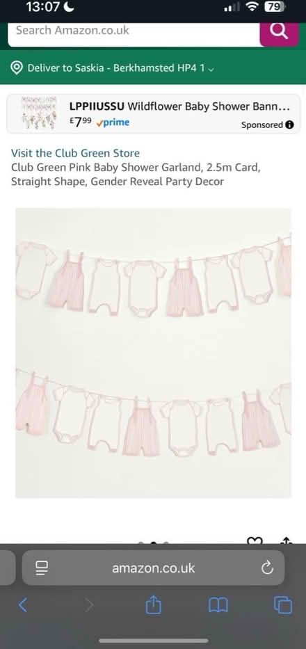 Photo of free Baby shower girl bunting (Berkhamsted) #2