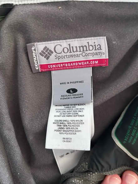 Photo of free Columbia snow pants (Arlington) #2