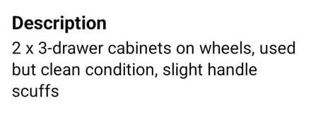 Photo of free 2 x 3 drawer units (Fakenham NR21) #4