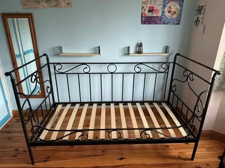 Photo of free black metal day bed frame (Poulner BH24) #2