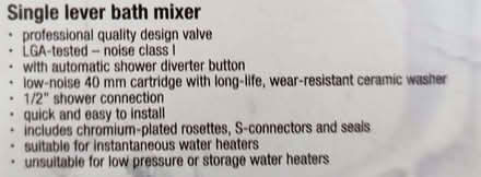 Photo of free single lever bath mixer tap (Cainscross GL5) #3