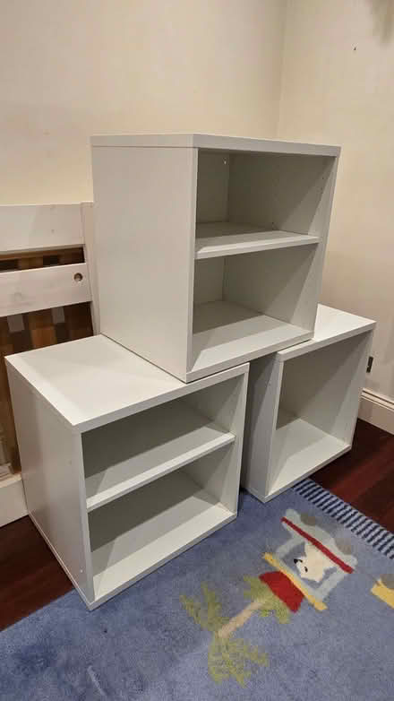 Photo of free 3 White Shelving Units (64×60×50 cm) (Notting Hill W11) #2