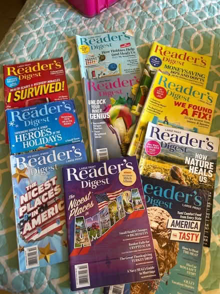 Photo of free Large Print Readers Digest Mags (10011 (17th & 9th)) #1