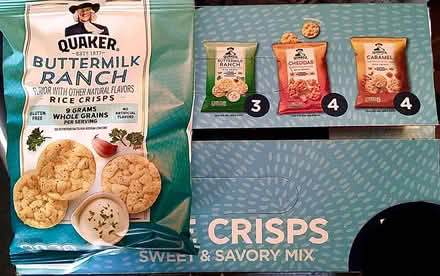 Photo of free Snack size rice crisps-95014 (Prospect/Stelling) #2