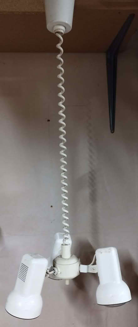 Photo of free Retro 60's style adjustable height 3-bulb lighting fixture (Cainscross GL5) #2