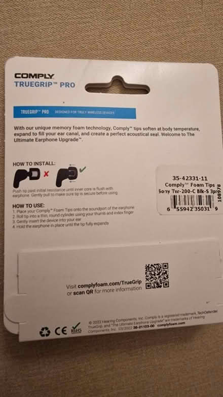 Photo of free Grips for ear buds (Kirk Hallam DE7) #2