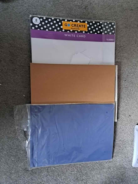 Photo of free Brown, blue and white card (Bonnyrigg EH19) #1