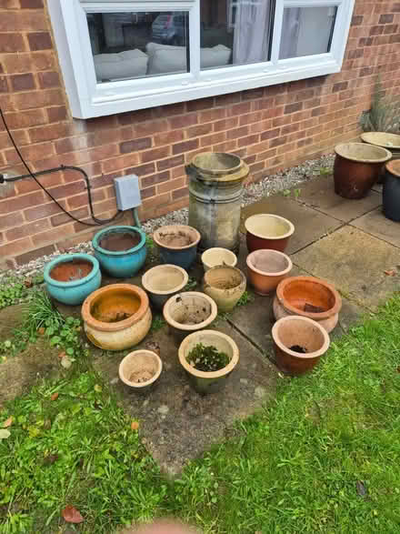 Photo of free 14 Garden Pots and a Vintage Chimney Pot (Bengeo SG14) #1