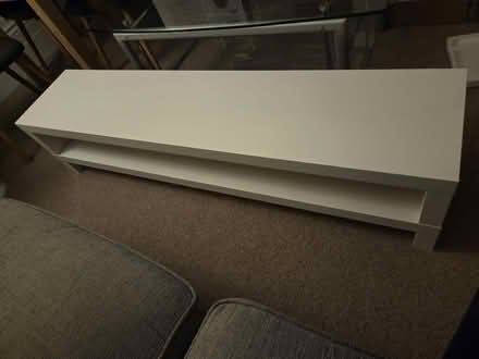Photo of free White TV stand with shelf (West Kensington W14) #2