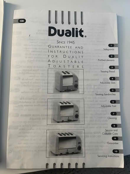 Photo of free dualit toaster (Harding Street, Tenby) #4