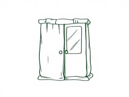 Photo of Fabric folded up wardrobe or normal wardrobe with mirror (AB24) #1