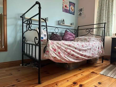 Photo of free black metal day bed frame (Poulner BH24) #1