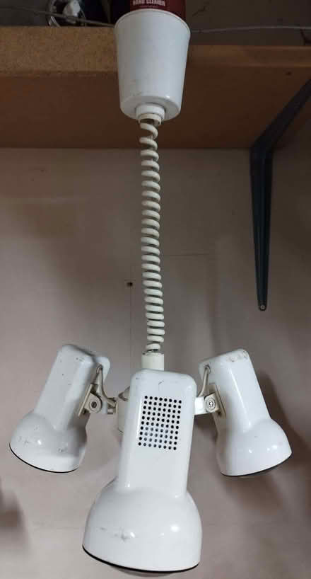Photo of free Retro 60's style adjustable height 3-bulb lighting fixture (Cainscross GL5) #1