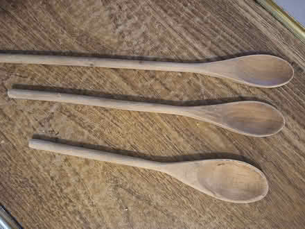 Photo of free 3 assorted size wooden spoons (Meadowvale and 401 area) #1