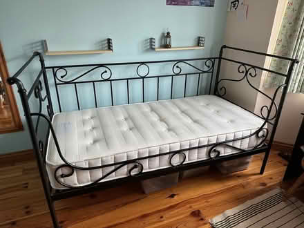 Photo of free black metal day bed frame (Poulner BH24) #3