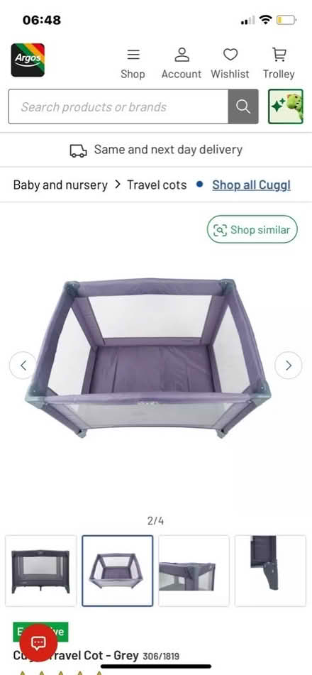 Photo of free Cuggi Travel Cot (Whitnash CV31) #1