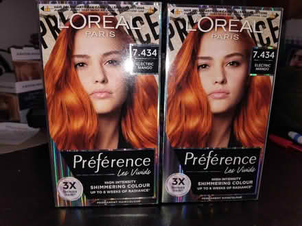 Photo of free 2 x L'Oréal Preference in shade 7.434 Electric Mango (Marton Bank FY4) #1