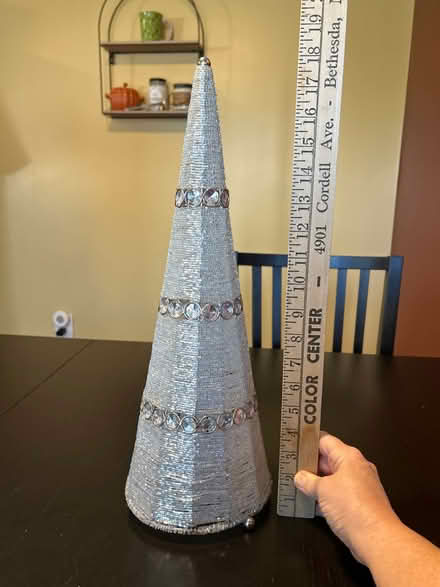 Photo of free Beaded Silver Christmas Tree (Owings Mills,MD) #1