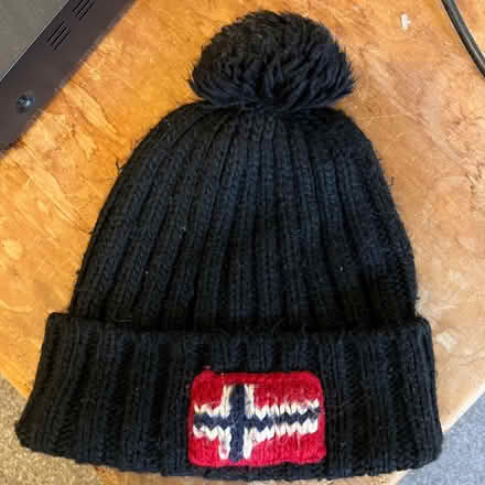 Photo of free Black Napapijri bobble beanie - Medium fit (Greaves LA1) #1