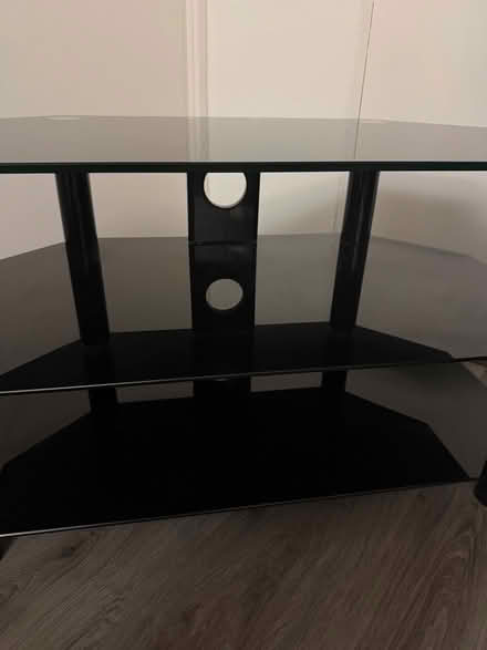Photo of free black glass TV stand (Pimlico SW1P) #2