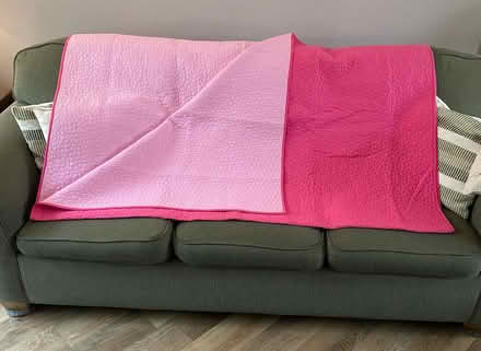 Photo of free Reversible quilted cotton bedspread- Pink (Fernhill BL9) #1