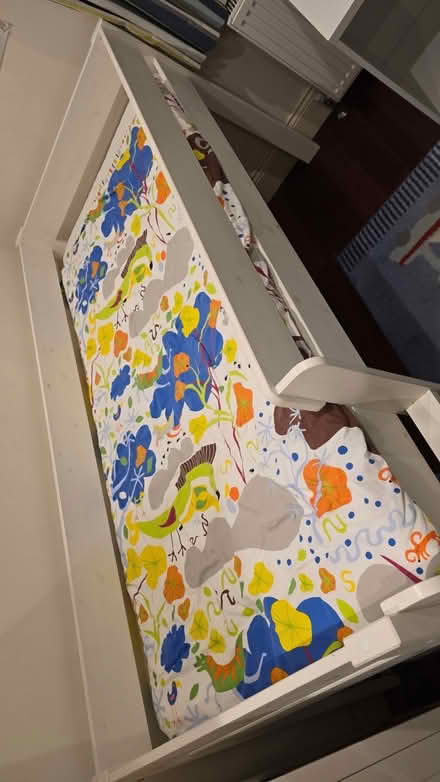 Photo of free White Wooden Mid-Sleeper Bed (Single) (Notting Hill W11) #2