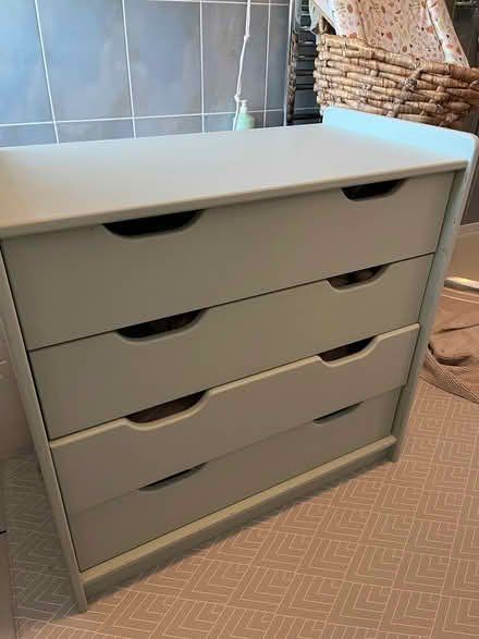 Photo of free Small painted pine chest of drawers (W3 Acton) #2