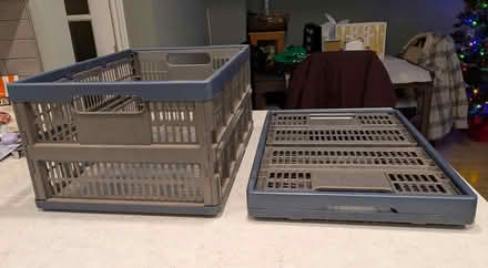 Photo of free Collapsible storage bins - set of 2 (Hazeldean/Castlefrank area) #1