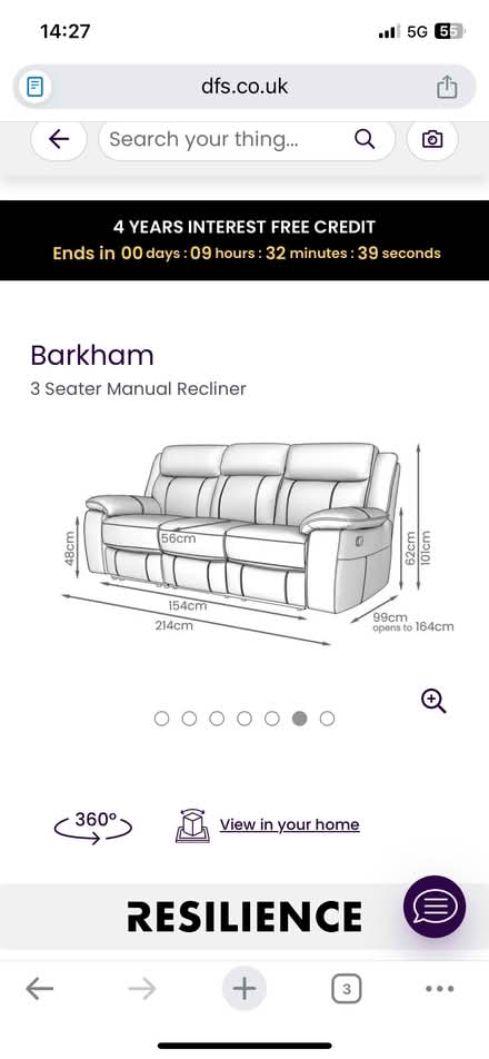 Photo of free Sofa 3 years old good condition (Bracknell RG12) #2