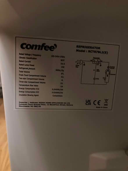 Photo of free Under counter fridge freezer (Bare, Morecambe LA4) #3