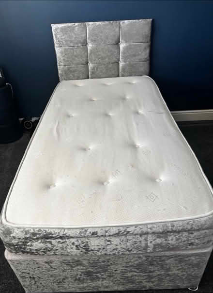 Photo of free Single divan bed with headboard (M15 hulme) #1
