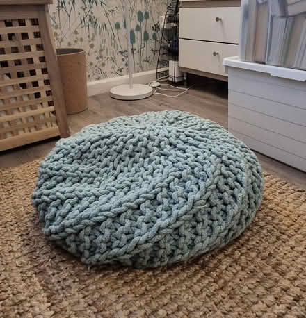 Photo of free M&S knitted pouffe (St Helier SM4) #1