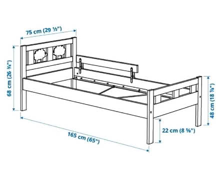 Photo of free IKEA Kritter kids single bed and mattress (Lewisham SE13) #3