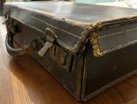 Photo of free Old Dark Leather Vintage briefcase (Chesham HP5) #1