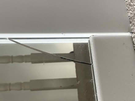 Photo of free 2 white mirrored sliding doors (Lewes BN7) #1