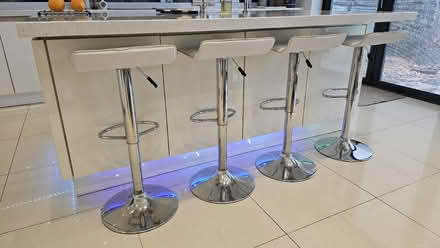 Photo of free Four kitchen bar-stools, adjustable height (Townsend AL3) #1