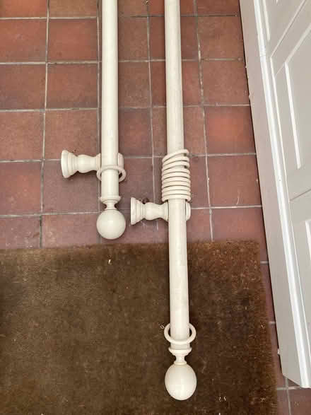 Photo of free Pair of wooden curtain poles (New Marston OX3) #2