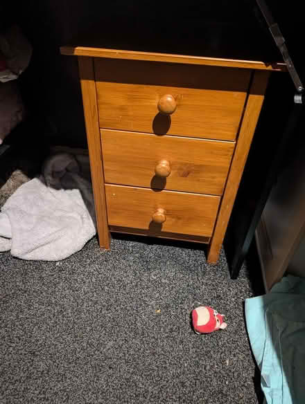 Photo of free Wooden bed side table (LS13 Bramley leeds) #1
