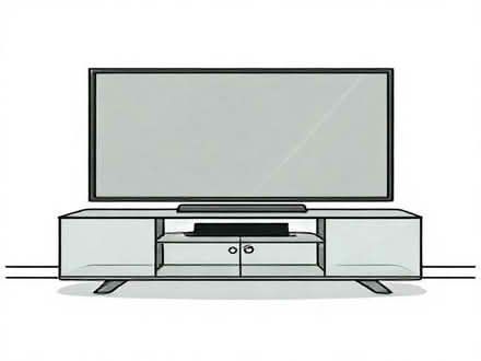Photo of free modern black glass tv unit (Moor Allerton LS17) #1