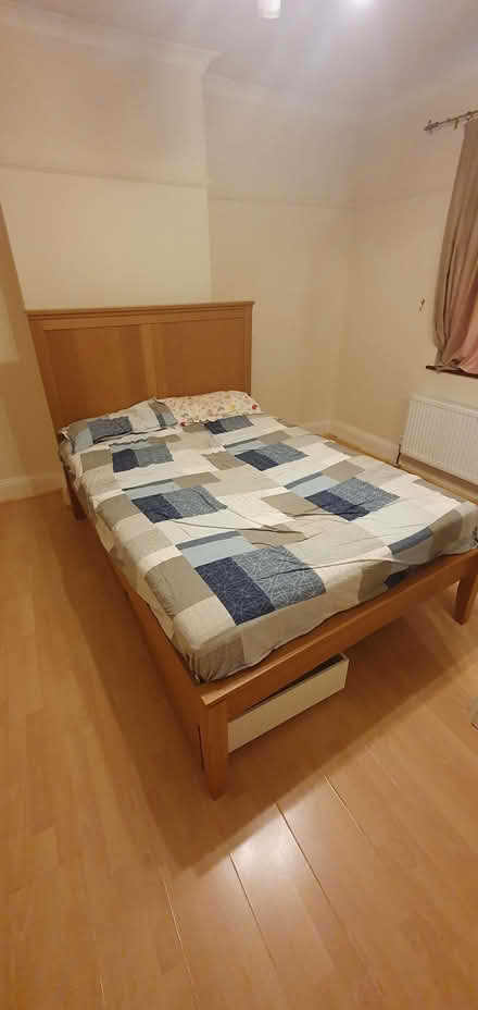 Photo of free Double bed with mattress and under bed storage (Sun In The Sands Roundabout SE3) #3