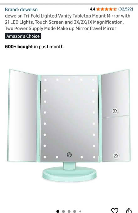 Photo of free Lighted vanity makeup mirror (Forest Hills, Queens) #3