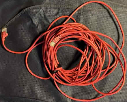 Photo of free Quite long Cat 5E Ethernet cable (Goldhanger CM9) #1