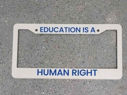 Photo of free Education License plate frame (Maple Leaf / Northgate) #1